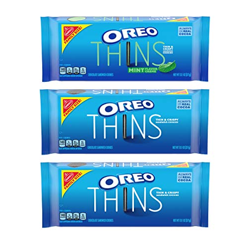 Oreo Thins Mint Flavored Creme &Amp; Oreo Thins Original Chocolate S