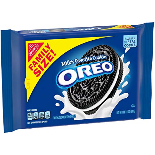 Oreo Chocolate Sandwich Cookies - Family Size, 3.1 Ounce