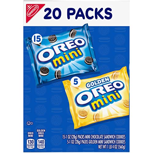 Oreo Mini Mix Sandwich Cookies Variety Pack, 20 - 1 Oz Packs
