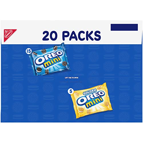 Oreo Mini Mix Sandwich Cookies Variety Pack, 20 - 1 Oz Packs