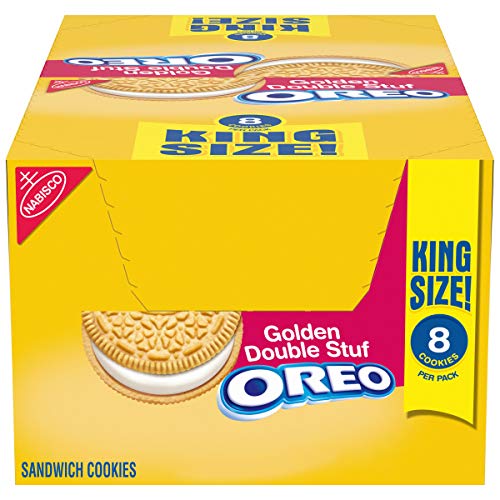 Oreo Double Stuf Golden Sandwich Cookies, Vanilla Flavor, 10 Kin