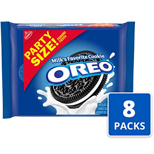 OREO Chocolate Sandwich Cookies, Party Size, 8 - 25.5 oz Packs