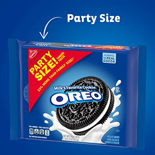 OREO Chocolate Sandwich Cookies, Party Size, 8 - 25.5 oz Packs