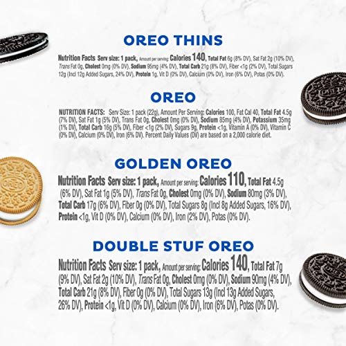 Oreo Cookies Variety Pack, Oreo Original, Oreo Golden, Oreo Doub