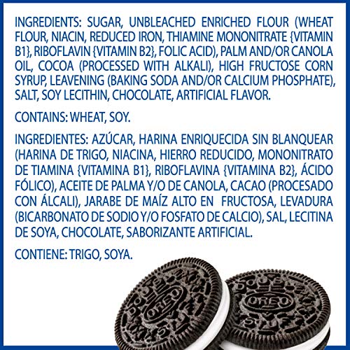 Oreo Double Stuf Chocolate Sandwich Cookies, Family Size, 3 Packs