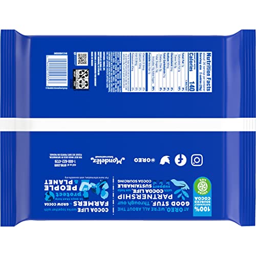 OREO Double Stuf Chocolate Sandwich Cookies, Party Size, 10.7oz ...