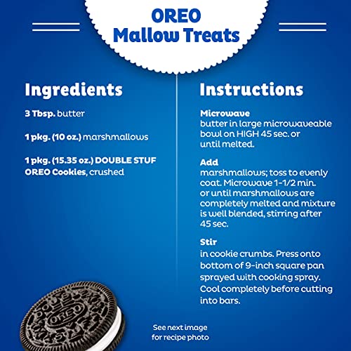 OREO Double Stuf Chocolate Sandwich Cookies, Party Size, 10.7oz ...