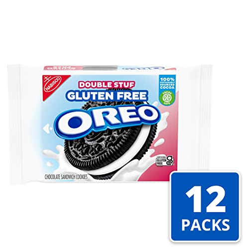 Oreo Double Stuf Gluten Free Sandwich Cookies 14.03, Chocolate,