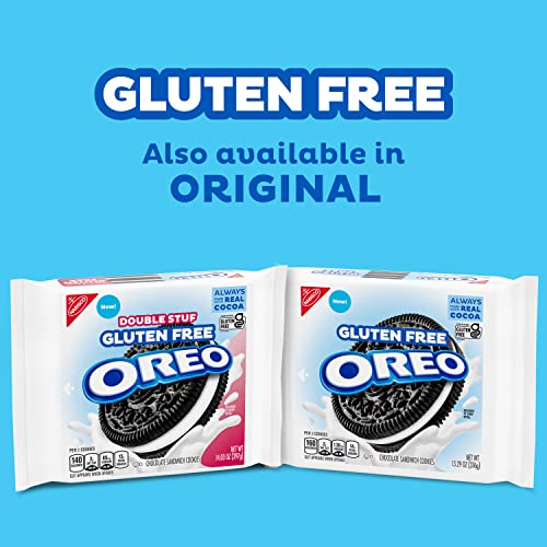 Oreo Double Stuf Gluten Free Sandwich Cookies 14.03, Chocolate,