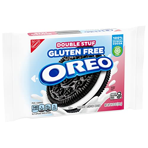 Oreo Double Stuf Gluten Free Sandwich Cookies 14.03, Chocolate,