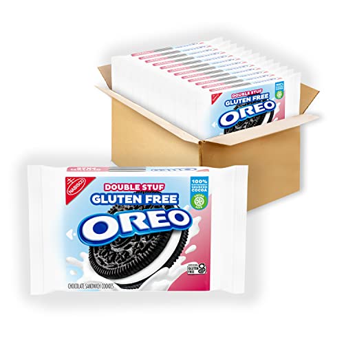 Oreo Double Stuf Gluten Free Sandwich Cookies 14.03, Chocolate,