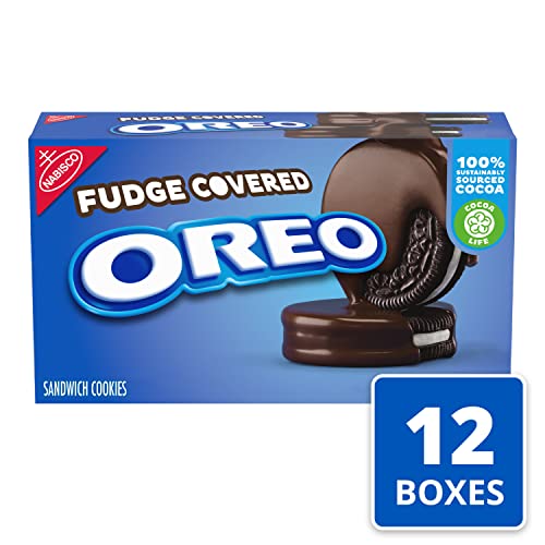 OREO Fudge Covered Chocolate Sandwich Cookies, Original Flavor, ...
