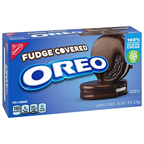 OREO Fudge Covered Chocolate Sandwich Cookies, Original Flavor, ...