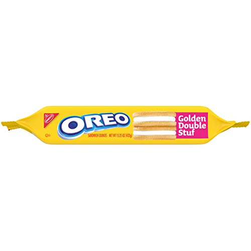 Oreo Golden Double Stuf Sandwich Cookies, 15.25 Oz