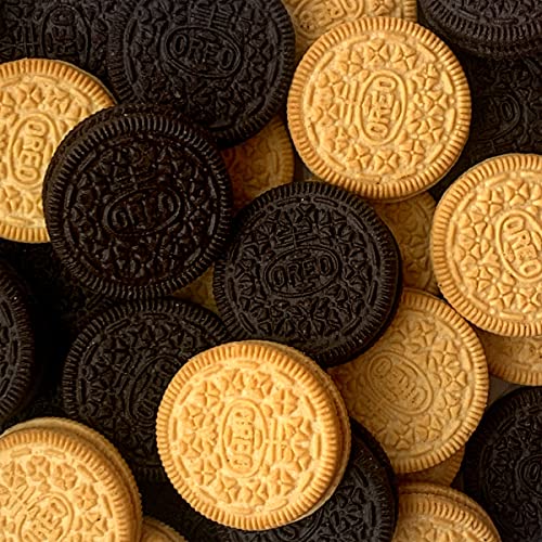 Oreo Golden Sandwich Cookies, Lemon Flavored Creme, 1 Resealable