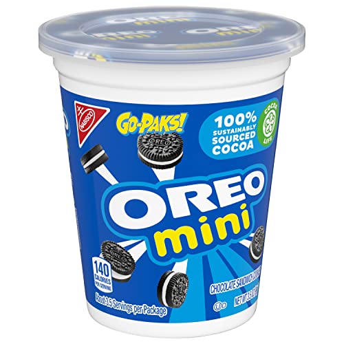 OREO Mini Chocolate Sandwich Cookies, 12 - 3.5 Ounce Go-Paks Pa...