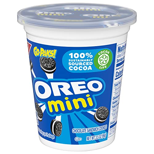 OREO Mini Chocolate Sandwich Cookies, 12 - 3.5 Ounce Go-Paks Pa...