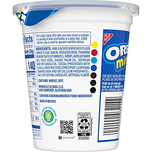 OREO Mini Chocolate Sandwich Cookies, 12 - 3.5 Ounce Go-Paks Pa...