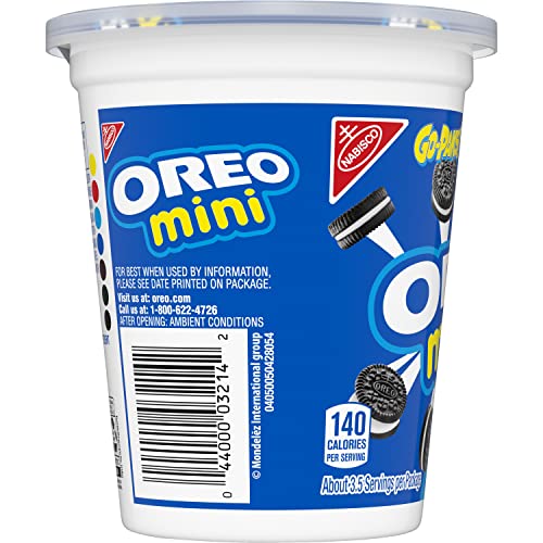 OREO Mini Chocolate Sandwich Cookies, 12 - 3.5 Ounce Go-Paks Pa...
