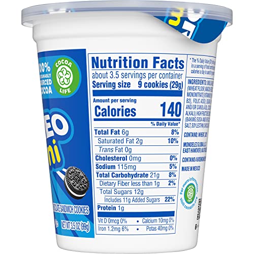 OREO Mini Chocolate Sandwich Cookies, 12 - 3.5 Ounce Go-Paks Pa...