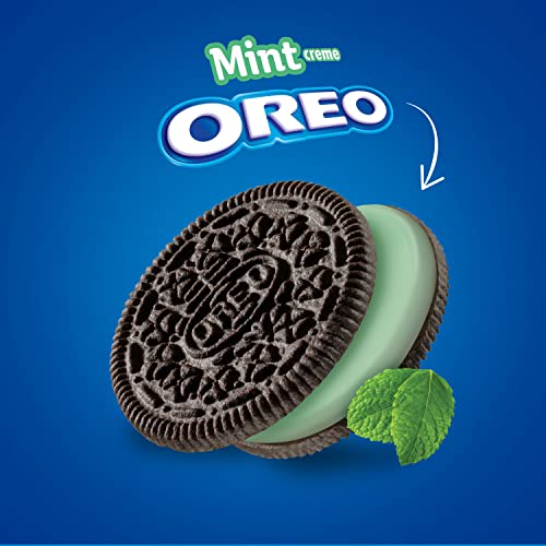 OREO Mint Creme Chocolate Sandwich Cookies, Family Size, 12 - 18...