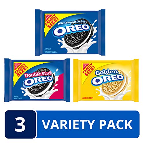 Oreo Original, Double Stuf &Amp; Golden Cookies Variety Pack, Family