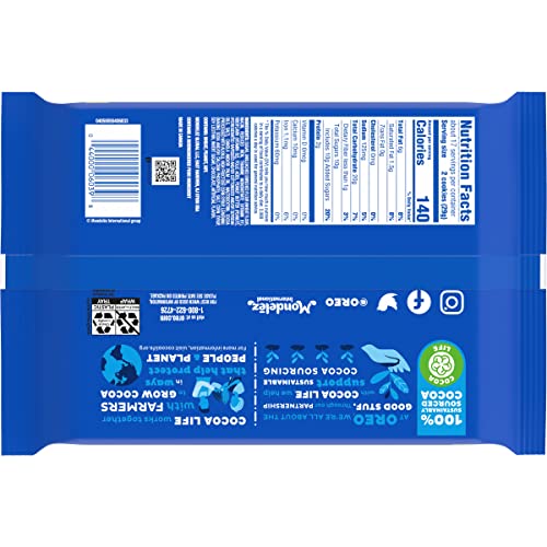 OREO Peanut Butter Creme Chocolate Sandwich Cookies, 1 - 17 oz F...