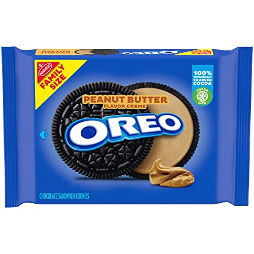 OREO Peanut Butter Creme Chocolate Sandwich Cookies, 1 - 17 oz F...