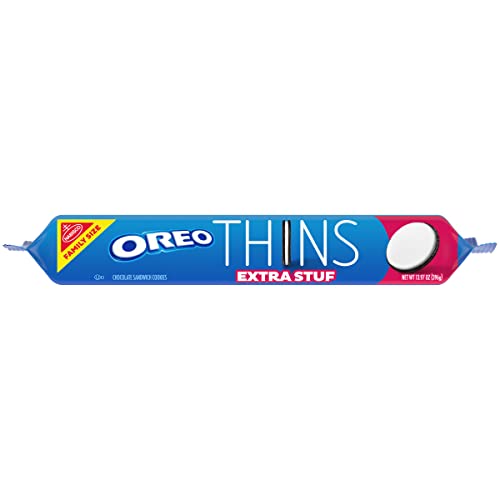 OREO Thins Extra Stuf Chocolate Sandwich Cookies, Family Size, 1...