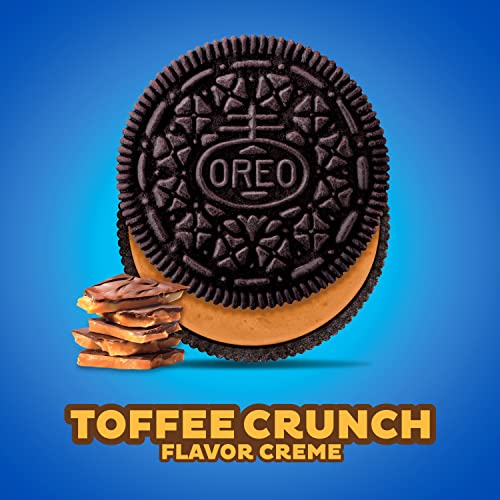 OREO Toffee Crunch Creme with Sugar Crystals Chocolate Sandwich ...