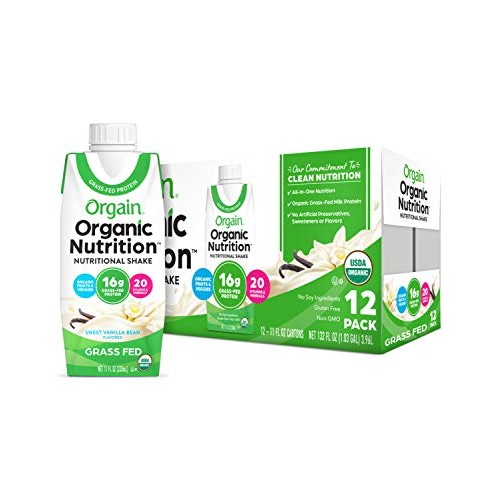 Orgain Organic Nutritional Shake, Vanilla Bean - Meal Replacemen