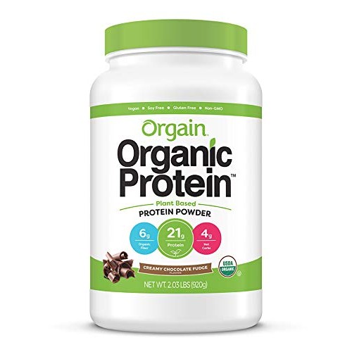 Orgain Chocolate Protein Powder And Chocolate Chip Cookie Dough
