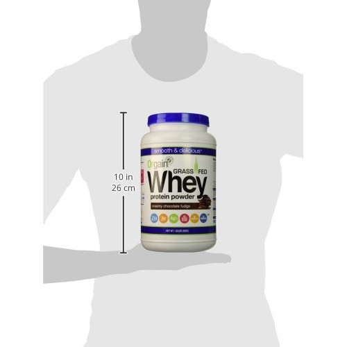 Orgain Grass Fed Clean Whey Protein Powder, Creamy Chocolate Fud