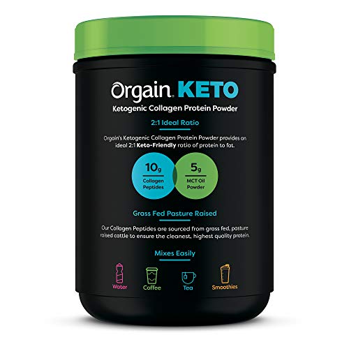 Orgain Keto Collagen Protein Powder With Mct Oil, Vanilla - Pale Orgain Keto Collagen Protein Powder With Mct Oil, Vanilla - Pale