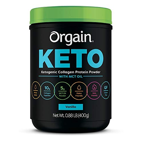 Orgain Keto Collagen Protein Powder With Mct Oil, Vanilla - Pale Orgain Keto Collagen Protein Powder With Mct Oil, Vanilla - Pale