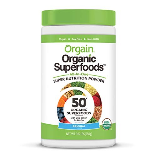 Orgain Organic Green Superfoods Powder, Original - Antioxidants,