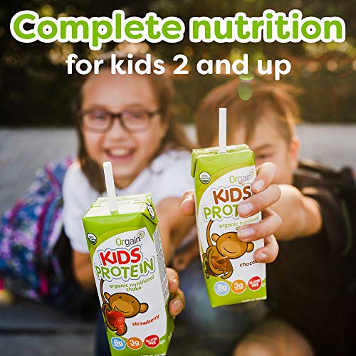 Orgain Organic Kids Protein Nutritional Shake, Strawberry - Grea