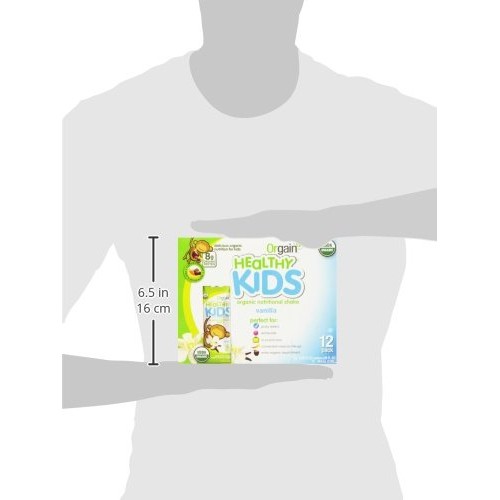 Orgain Organic Kids Protein Nutritional Shake, Vanilla - Great F