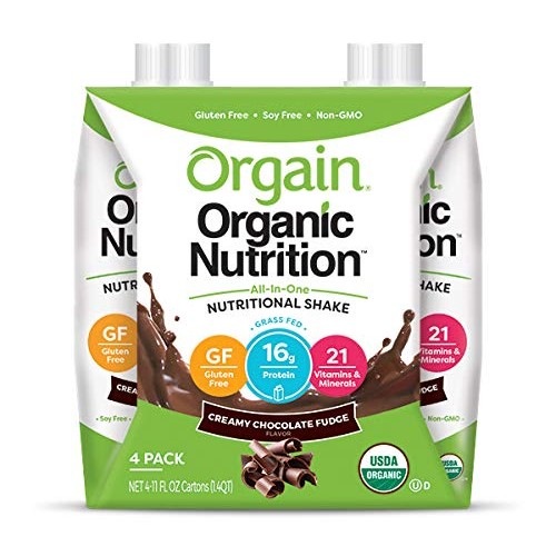 Orgain Organic Nutritional Shake, Creamy Chocolate Fudge - Meal
