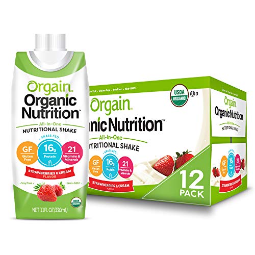 Orgain Organic Nutritional Shake, Strawberries &Amp; Cream - Meal Re