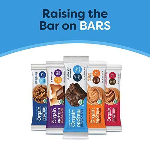 Orgain Organic Plant Based Protein Bar, Chocolate Brownie - Vega