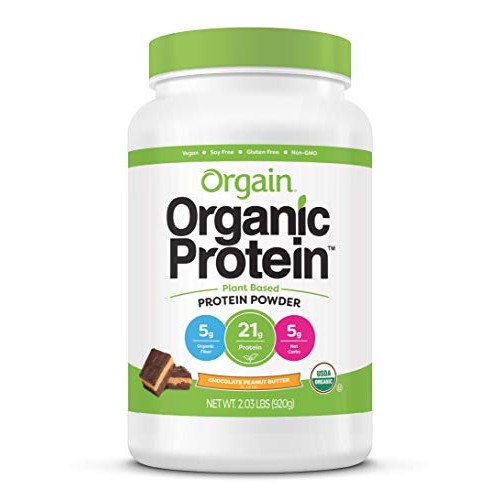 Orgain Organic Plant Based Protein Powder, Chocolate Peanut Butt