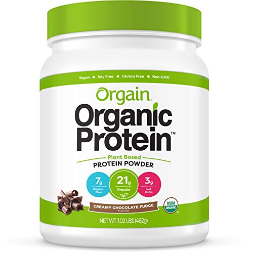 Orgain Organic Plant Based Protein Powder, Creamy Chocolate Fudg