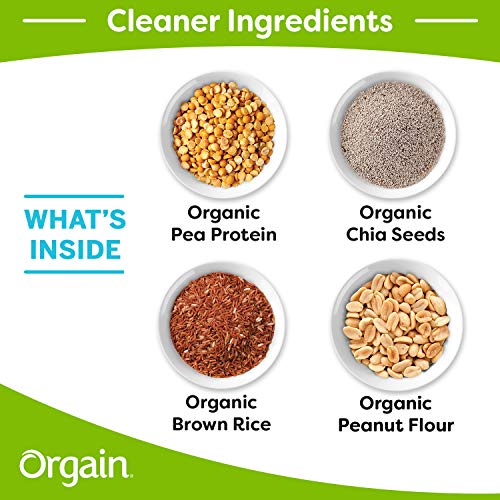 Orgain Organic Plant Based Protein Powder, Peanut Butter - Vegan