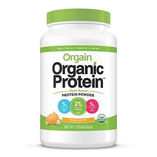 Orgain Organic Plant Based Protein Powder, Peanut Butter - Vegan