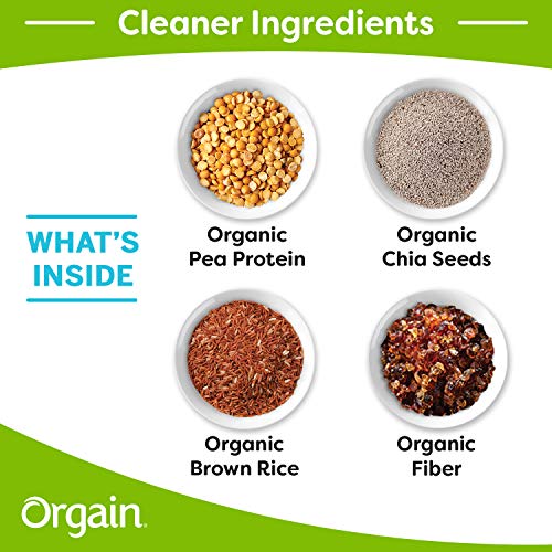 Orgain Organic Plant Based Protein Powder, Vanilla Bean - Vegan,