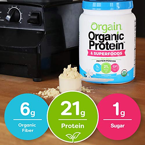 Orgain Organic Plant Based Protein + Superfoods Powder, Vanilla