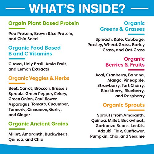 Orgain Organic Plant Based Protein + Superfoods Powder, Vanilla