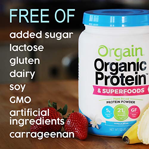 Orgain Organic Plant Based Protein + Superfoods Powder, Vanilla