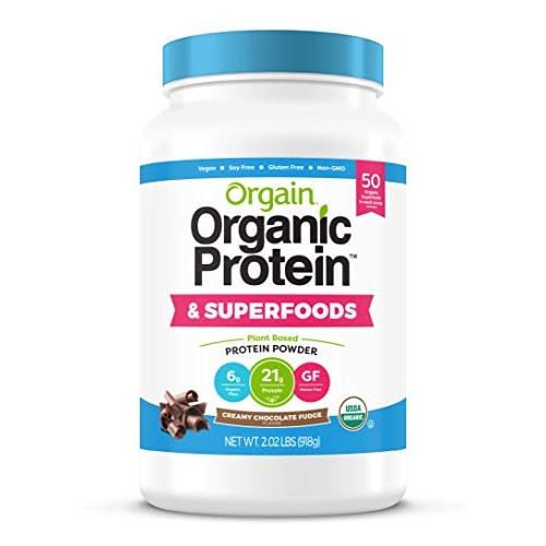 Orgain Organic Plant Based Protein + Superfoods Powder, Creamy C